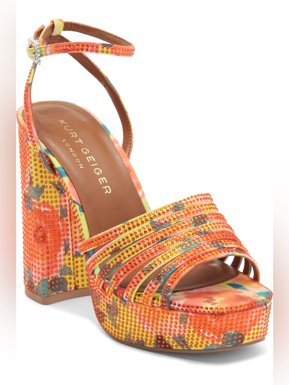 Pierra Ankle Strap Platform Sandal by Kurt Geiger size 41